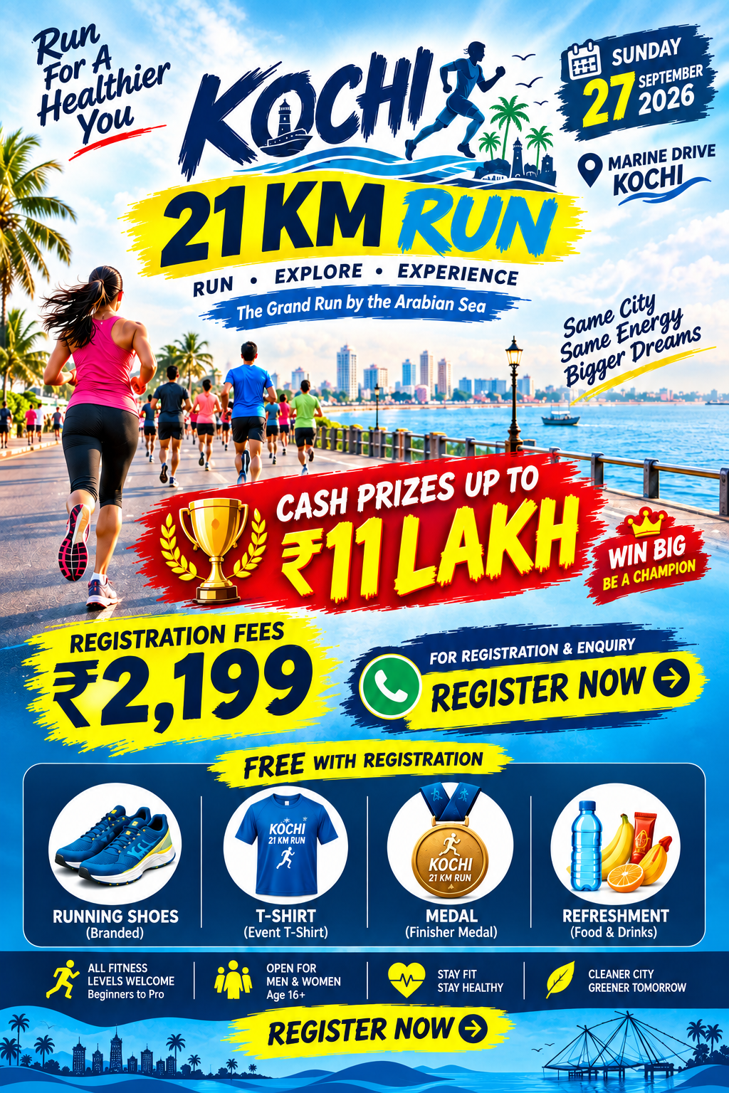 Kochi Marathon 21 KM Run
